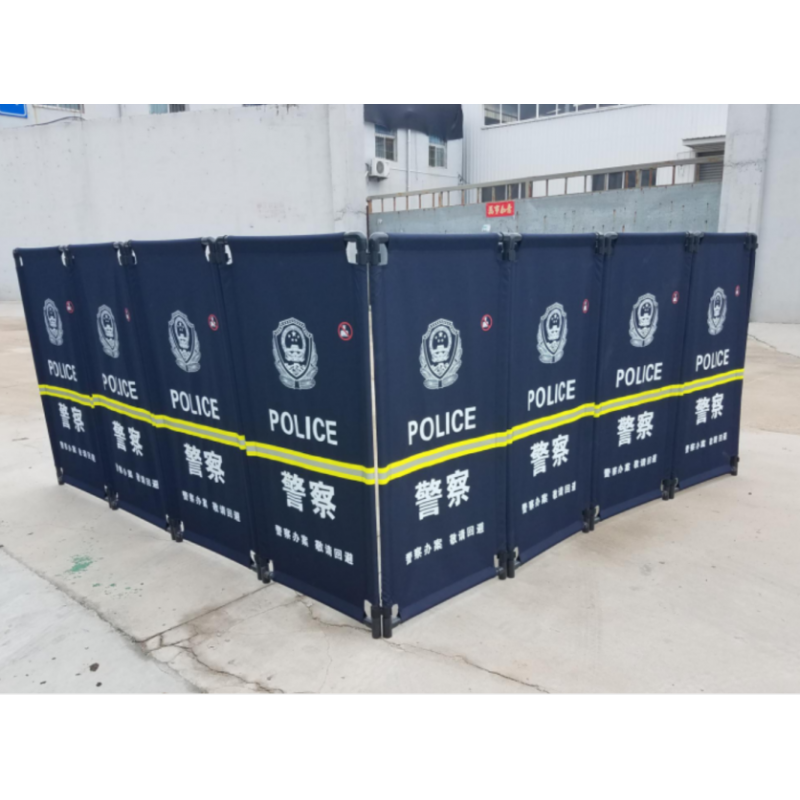 豪鎧來  圍擋  HKL-WD001防水涂層牛津布，每塊印有（警察+police+警徽+警察辦案 敬請(qǐng)回避+禁止拍照標(biāo)記）